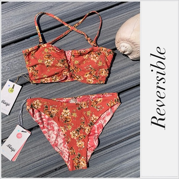 MAAJI Set - Flicker Strapless Bikini Top & Sublimity Signature Bottoms - S/XS - Picture 10 of 16
